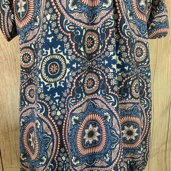 Blanco Large V Neck Boho Casual Blouse - Picture 10 of 13